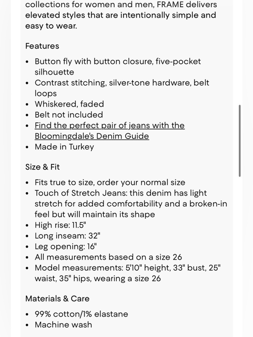 NWT Frame Denim The Ruler Jean - Picture 6 of 9